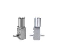 Motor de engranaje helicoidal JGY-370 de 6V/12V/24V CC, Motor eléctrico compacto de alto Torque con autobloqueo, Reversible, 1-375 RPM, simple o Du(Dual-axis,66RPM,6V Bracket Motor)