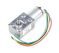 Motor de Engranajes 12V Mini Motor de DC del Engranaje de Gusano Motorreductor de Reducción con Codificador Srong Autoblocante 10/20/30/40/100RPM (30 RPM)