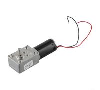 Motor de engranajes CC 12 V 24 V con caja de engranajes sin fin para aplicaciones de alto par con rotación reversible y control de velocidad (12 V 80 RPM)