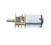 Motor de engranajes CC 3 V, 6 V, 12 V, voltaje de funcionamiento con caja de cambios de reducción de velocidad, 15-1000 RPM para uso industrial y aficionado (6 V-50 RPM)