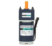 Motor de engranajes con imán permanente 24 V CC 15 W, motor reductor con velocidad ajustable, rotación invertible CW/CCW, bobina de cobre puro para maquinaria de automatización (Informe de