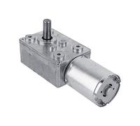 Motor de engranajes DC 12V Motor de reducción de gusano de alto par reversible CW/CCW para ventana y cabrestante en miniatura(62RPM)