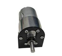 Motor de engranajes DC JGB37-3530 12/24V, reductor de engranajes totalmente metálico de 37 mm, 7-600 rpm, alto torque, eje excéntrico. (Motor x soporte, 35 rpm, 12 V)