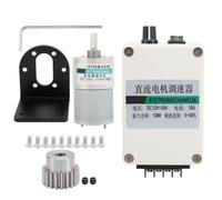 Motor de engranajes DC XD37GB3530, motor de imán permanente de baja velocidad con todos los engranajes metálicos, motor reductor de alto par de 24 V con regulador y soporte para (300rpm/minuto)