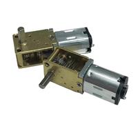 Motor de engranajes de turbina de tornillo sin fin N20 de metal DC12V 16-381rpm de baja velocidad motor eléctrico de alta velocidad robot de bricolaje bloque elelítrico para automóvil (381 rpm)