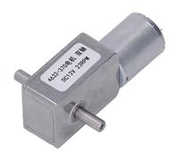 Motor de engranajes helicoidales de doble eje totalmente metálico de 12 V CC, motor de reducción de CC con eje de salida perpendicular, motor de CC de engranajes helicoidales micro (lo expreso)