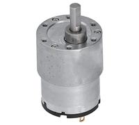 Motor de engranajes, motor de reducción velocidad 12 V CC JGB37-520 Alambre cobre CW CCW alto par con eje D 6 mm para electrodomésticos inteligentes Robótica Automatización (12RPM)