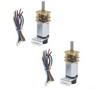 Motor de engranajes N20 DC de 6 V con codificador, caja de cambios de metal GA12 de alto par cepillado para pequeños robots, coche RC, piezas de automatización de bricolaje, reducción de engranajes