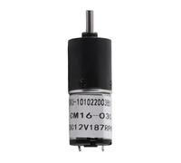 Motor de engranajes planetarios, motor de engranajes DC de 12 V con alto par y reducción de velocidad, micro motor eléctrico con eje en forma de D para cerraduras inteligentes, (187RPM)