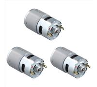 Motor de escobillas pequeñas 3X 775 DC 21V, motor silencioso de alta velocidad, motor de doble cojinete de alta potencia