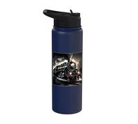 Motor de ferrocarril vintage del tren de la locomotora del vapor 4014 Stainless Steel Insulated Water Bottle