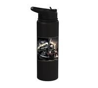 Motor de ferrocarril vintage del tren de la locomotora del vapor 4014 Stainless Steel Insulated Water Bottle