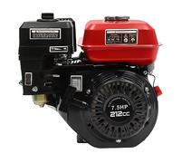 Motor de gasolina de 4 tiempos, 7,5 CV, 4 kW, motor de gasolina monocilindro, 212 cc, 3600 rpm, enfriado por aire, generador de corriente para pulidores, graneros, bombas de agua y más