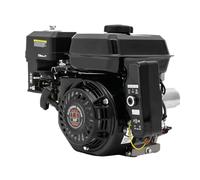 Motor de gasolina de arranque eléctrico, 7,5 CV, 4 tiempos, motor de 3 kW, 3600 rpm, 210 cc, motor de gasolina, mini motor de gasolina para cortacésped Go-Karts, color negro
