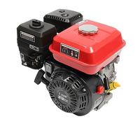 Motor de gasolina de gas de 4 tiempos, Lightakai 7,5 CV 4 kW Motor de combustible Motor de accionamiento refrigerado por aire, 208 cm³, Arranque por cable (negro)