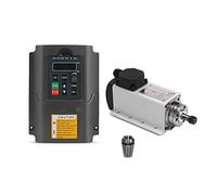 Motor de husillo, 1. 5kw Kit de motor de husillo cuadrado refrigerado por aire ER11 24000RPM Con Y-l/h-y Inversor de frecuencia for Cnc Grabador(H-Y- inverter kits)