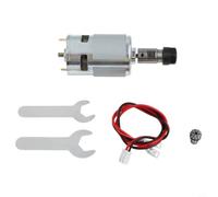 Motor de husillo CNC 775 DC 24V 20000RPM Construcción robusta para Mini CNC Router Benchtop Grabado Máquina Herramienta Plata