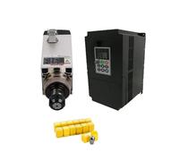 Motor de husillo cuadrado de 7,5 kW, 10 HP, 220 V, refrigerado por aire, 4 rodamientos, inversor VFD de 7,5 kW y kit de mandril ER32