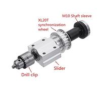 Motor de husillo, Sin improvisar carpintería de corte de pulido cortador de husillo correa, J-TO / B10 / B12 / B16 Conjunto de mandril de taladro Accesorios de torno(5)