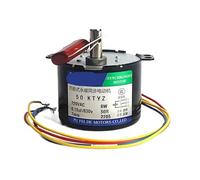 Motor de imán permanente 6W 50KTYZ AC 220V motores reductores de velocidad inversión positiva y negativa controlable(220V 15rpm)