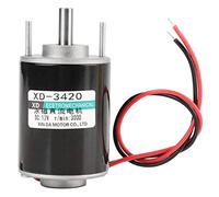 Motor de Imán Permanente de 12V 30W, Motor de CC de Eje Hueco Motor Eléctrico Cepillado Velocidad Ajustable CW/CCW (12 V 3000 Rpm)