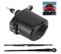 Motor de Limpiaparabrisas Universal de 12 V con Brazo y Escobilla, Auto Parabrisas Limpiaparabrisas Motor de Metal 105 ° Campo de Limpieza Accesorio Universal para Tractores 01287358,7731000001