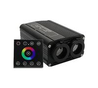 Motor de luz fibra óptica LED 32 W, fuente doble puerto controlador con control RGBW panel táctil for techo estrella, Unidad ambiental