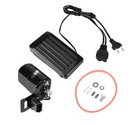 Motor de máquina de coser negro 180W 10000 R/MIN con pedal, cinturón y par de cepillos de carbón, para máquinas de coser domésticas antiguas, para Alfa, Singer, Sigma