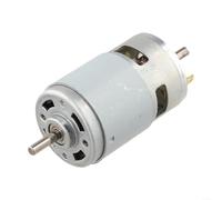 Motor de metal RS775Sl de 21 V 90 W 6000 RPM para máquina de moler, reemplazo de herramientas eléctricas, color plateado para taller y proyectos de bricolaje