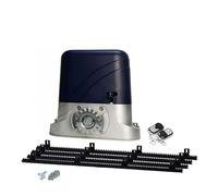 Motor de puerta automática for automatización del hogar Industrial, abridor de puerta corrediza eléctrica, juego con estante de acero de 4m,Durabilidad en todo tipo de clima