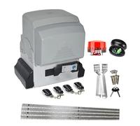 Motor de puerta corredera de alto rendimiento con accionamiento automático, 2500 kg, mando a distancia eléctrico, abridor de puertas correderas, estructura de acero, 6/7/8 m opcional (8M racks kit4)