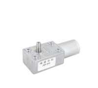 Motor de reducción CC tornillo sin fin rueda baja velocidad y alto torque JGY370, motor 12 V, eje salida simple 370(40 revolutions per minute)