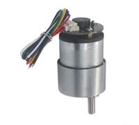 Motor de reducción de engranajes JGB37 520 CC 6V 12V 24V compatible con codificador Hall para medición de velocidad estable en vehículos autónomos (12V33)