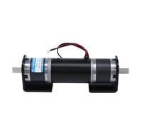 Motor de reducción de engranajes planetarios de metal de doble eje 36 mm 12 V 24 V Mingyang 36GP-36ZY Micro motor de baja velocidad 2160-11 RPM (motor y soporte, 2055 rpm, tamaño del eje 24 V