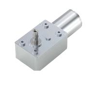 Motor de reducción de gusano turbo JGY370, Motor de reducción de CC con fallo de energía de 6V12V24V, con bloqueo automático y Torgue grande(Motor X bracket,6RPM,24V)