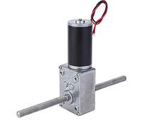 Motor de Reducción de Tornillo Sin Fin M8, Motor de Engranaje de Tornillo Sin Fin de Doble Eje Derecho, Baja Ruido y Alta Precisión, para Automatización Doméstica y Industrial (Relación de reducción