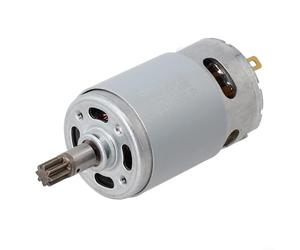 Motor de repuesto CC de 18 V con engranaje de 8 dientes Rs-550vd-6532 H3 para Rockwell Wx390 Wu390 y 50027484 Construcción de metal para un funcionamiento fiable de herramientas eléctricas