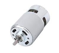 Motor de rodamiento de bolas, motor grande estable de CC 12-24 V, tornillo de alta velocidad doble para velocidad de alta revolución, diámetro del eje delantero y trasero d