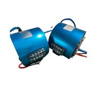 Motor de señal Ethernet Anillo Conductor Carbono Conjunto Cepillo Corriente Continua CA Motor rotativo(Inner 25.4mm 6CH)