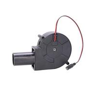 Motor de soplador de 12 V, 5,5 x 2,1 mm, entrada hembra, 5500 rpm, para refrigeración electrónica, horno de fundición de metal y camping, estufa de cocina, ventilador de alimentación al aire libre