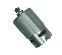 Motor de taladro eléctrico inalámbrico de 21 V, motor de doble velocidad 550 CC con portabrocas de 12 dientes, giratorio para espacios reducidos, cuerpo de metal, plateado