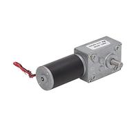Motor de Tornillo sin Fin, Motor de Engranajes de bajo Ruido CW CCW Bobina de Latón de Doble Eje DC 24V para Robot (15 RPM)