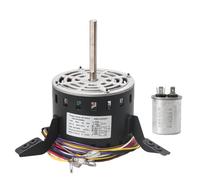 Motor de ventilador de horno 60L21 1/3 HP 115 V apto para Lennox Armstrong | Repuesto para motores US 60L2101 29W71 21W85 K55HXHFZ-8638 incluye 6 condensadores MFD / 450 VAC (1075 RPM 4 velocidades)