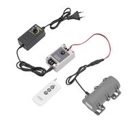Motor de vibración DC 12V, mini motor de vibración 0-3800 rpm motor eléctrico excéntrico doble con controlador de velocidad para cama y silla de masaje y maquinaria industrial