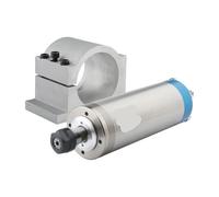 Motor del husillo CNC Water CNC 2,2 kW ER20 husillo refrigerado por agua enrutador de 80mm fresado de grabado y soporte de fijación de aluminio fundido(2.2kw 380V)