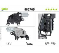 Motor del limpiaparabrisas Atrás derecha 582705 VALEO para MERCEDES-BENZ