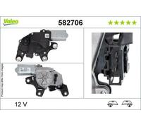 Motor del limpiaparabrisas Atrás izquierda 582706 VALEO para MERCEDES-BENZ