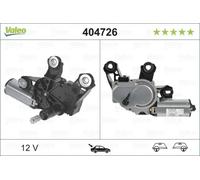 Motor del limpiaparabrisas posterior 404726 VALEO para VW POLO IV