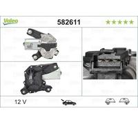 Motor del limpiaparabrisas posterior 582611 VALEO para OPEL MERIVA A Monospace