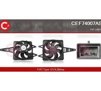 Motor del ventilador del radiador para dirección izquierda/derecha CEF74007AS